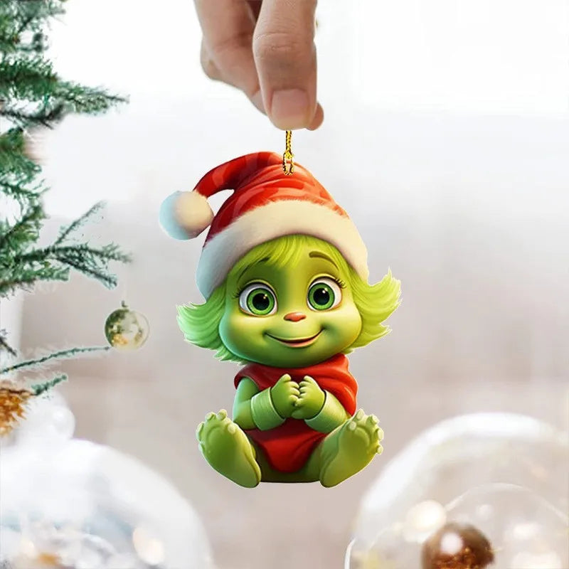 Green Christmas Tree Hanging Decorations