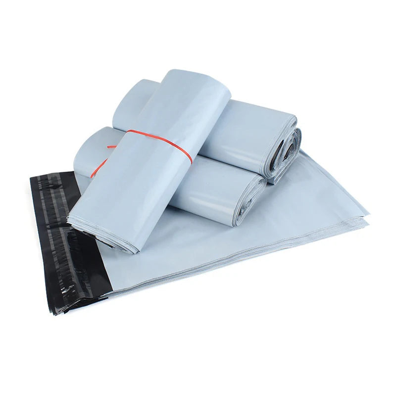 Grey and White Mailing Bags – 50 Pack