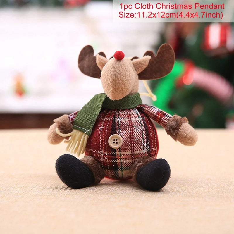 Santa, Snowman and Reindeer Christmas Decorations