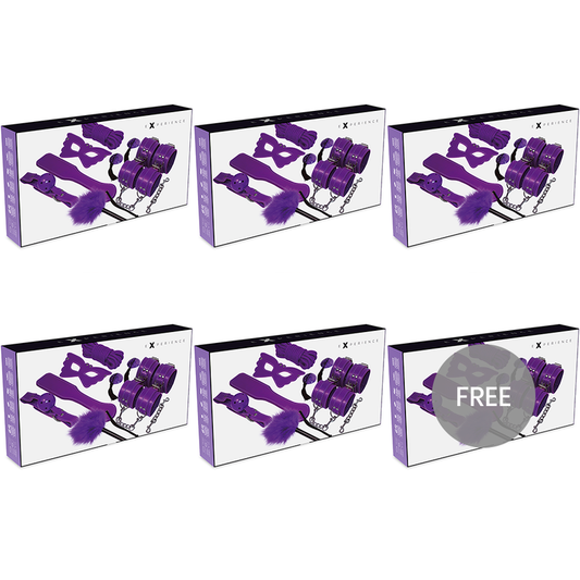EXPERIENCE - BDSM FETISH KIT PURPLE SERIES 5+1 FREE
