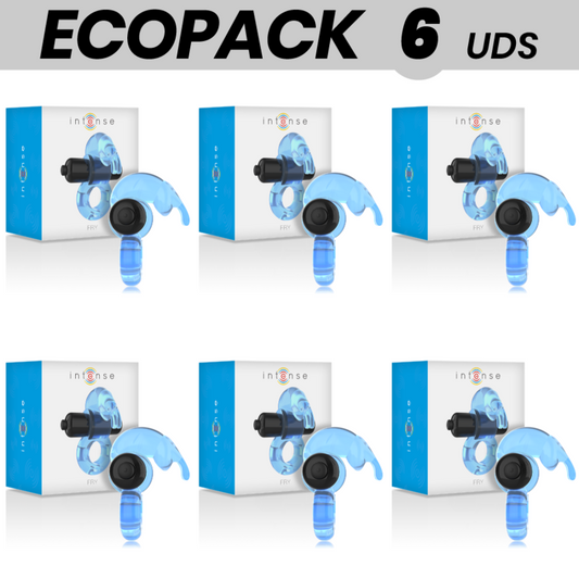 ECOPACK 6 UNITS - INTENSE FRY BLUE VIBRATOR RING