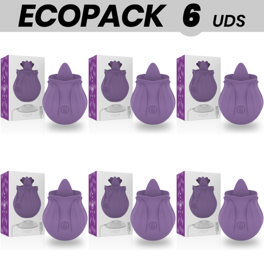 ECOPACK 6 UNITS - INTENSE VIOLET CLITORIS STIMULATOR 10 LILAC VIBRATIONS
