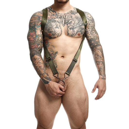 MOB - DNGEON GREEN STRAIGHT BACK HARNESS ONE SIZE