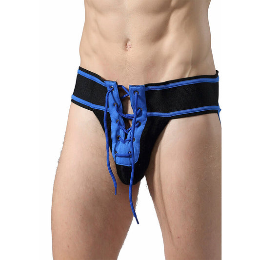 MOB - FETISH JOCKSTRAP FOOTBALL BLUE SIZE XL