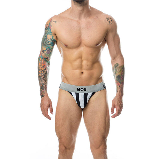 MOB - CLASSIC STRIPE WHITE JOCK SIZE XL