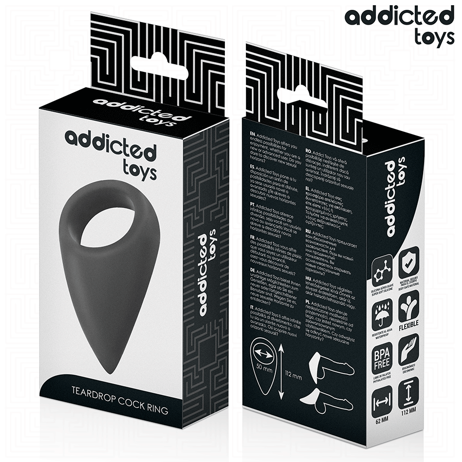 ADDICTED TOYS - TEAR SHAPED PENIS RING