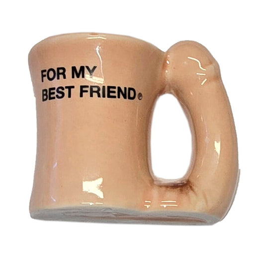 DIABLO PICANTE â€“ CERAMIC MUG MAGNET WITH PENIS HANDLE â€œFOR MY BEST FRIENDâ€