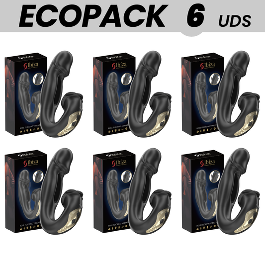 ECOPACKS 6 UNITS - IBIZA ROSE VIBRATOR FLICKING EFFECT AND CLIT STIMULATOR