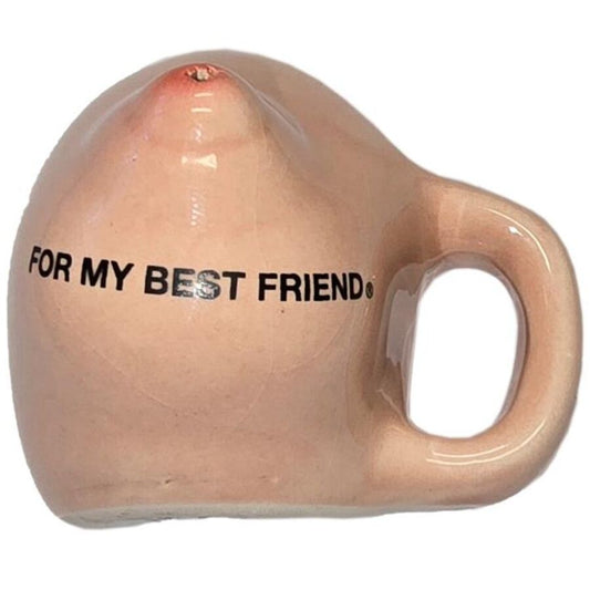 DIABLO PICANTE â€“ BREAST MAGNET ON A CERAMIC MUG â€œFOR MY BEST FRIENDâ€