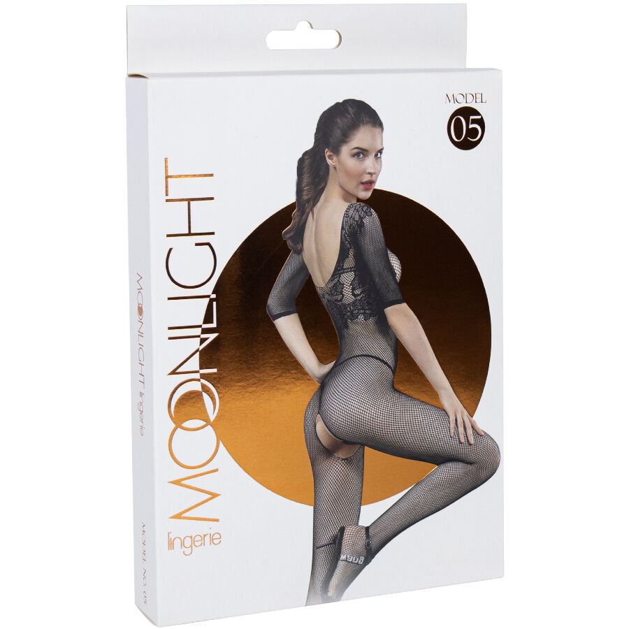 MOONLIGHT - MODEL 5 BODYSTOCKING BLACK ONE SIZE