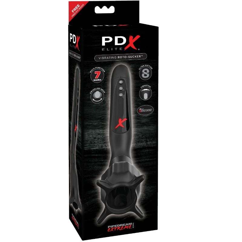 PDX ELITE - VIBRATING STIMULATOS WITH ROTO-SUCKER SUCTION