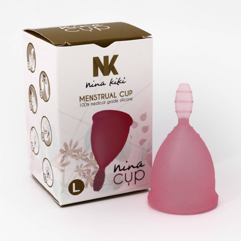 NINA KIKÍ - MENSTRUAL CUP PINK SIZE L 6 + 1 FREE