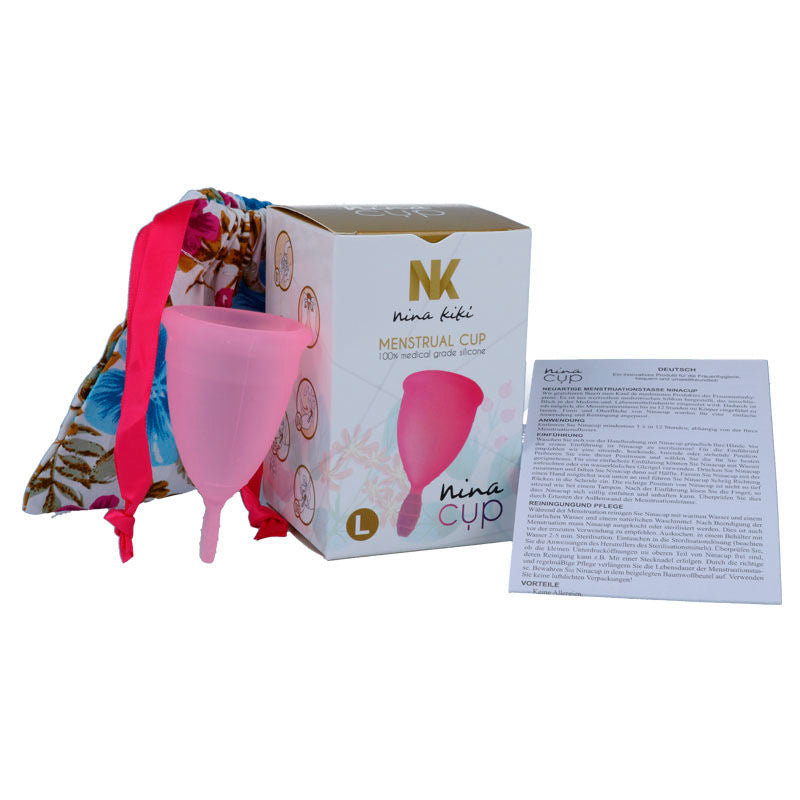NINA KIKÃ - MENSTRUAL CUP PINK - SIZE L