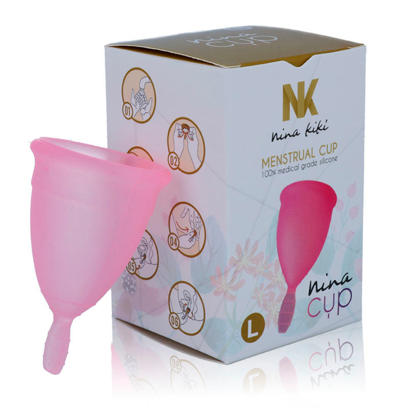 NINA KIKÃ - MENSTRUAL CUP PINK - SIZE L
