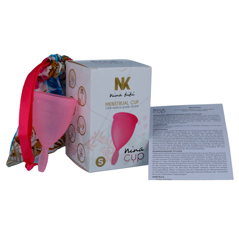 NINA KIKÃ - MENSTRUAL CUP PINK - SIZE S