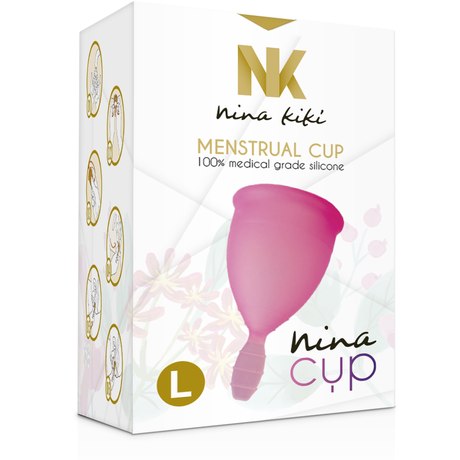 NINA KIKÃ - MENSTRUAL CUP PINK - SIZE L
