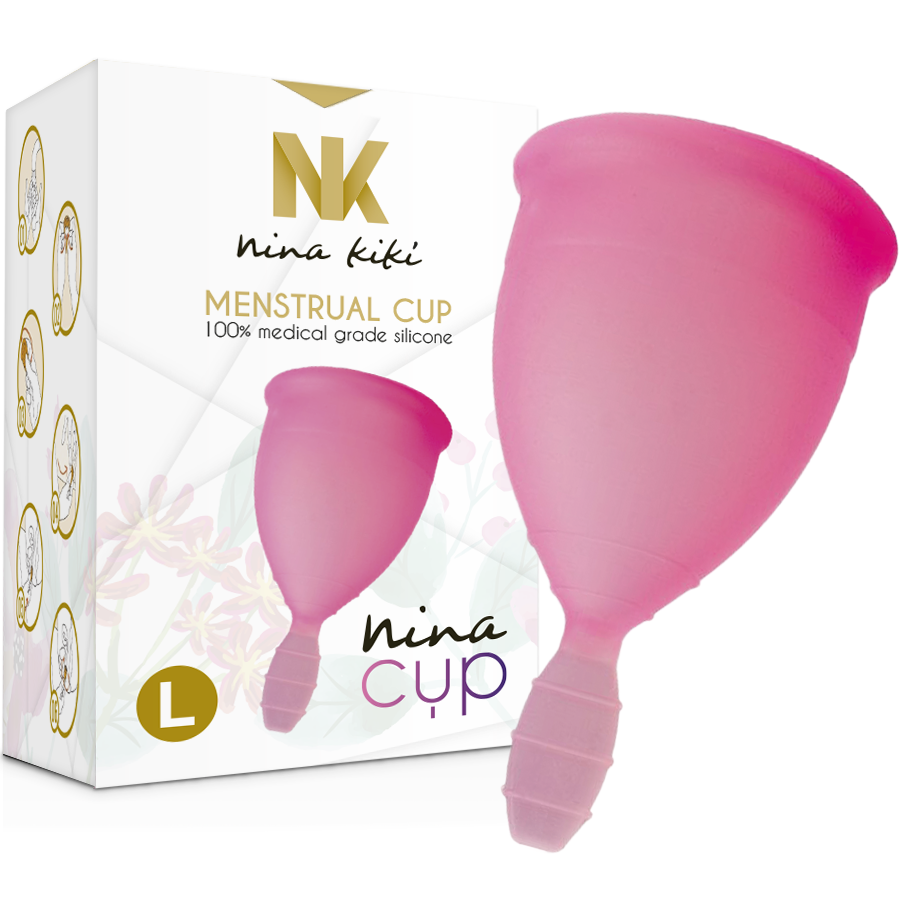 NINA KIKÃ - MENSTRUAL CUP PINK - SIZE L