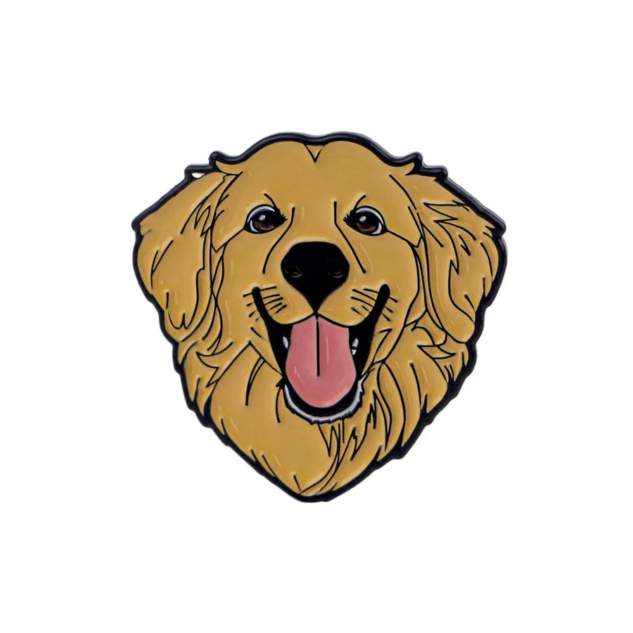Cartoon Pet Dog Cat Alloy Pin Badge Fashion Clothing Backpack Accessory Zinc Alloy Animal Shaped Brooch Pin Trendy Jewelry Accessory