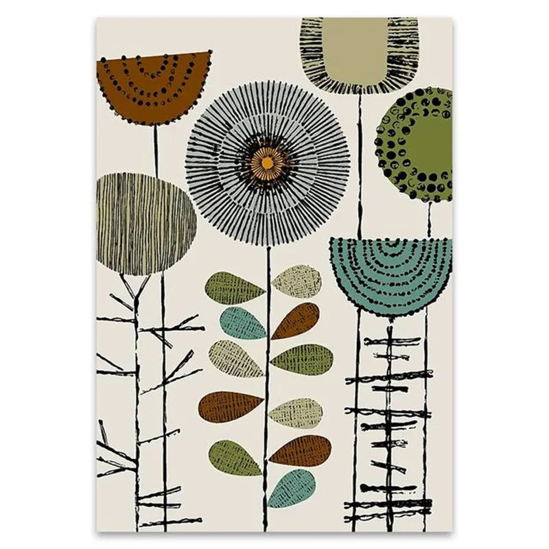 Pastoral Leaf Canvas  Artificial Decorations