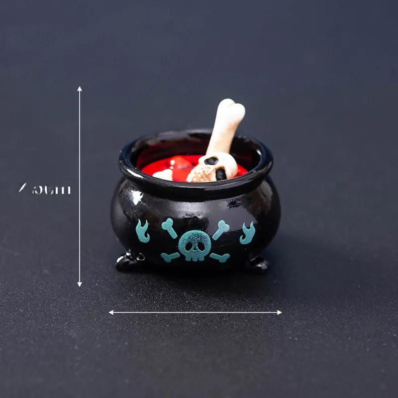 Halloween small ornaments skull mummy resurrection ghost festival horror resin ornaments home desktop creative decoration