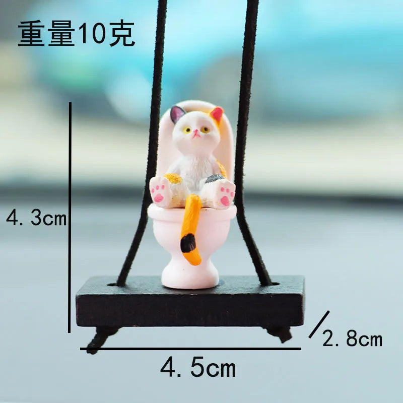 toilet-cat-car-rearview-mirror-hanging-ornament-automobile-interior-decoration-pendant-dangle-toy-pvc-material