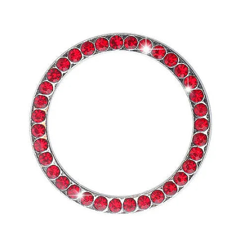 Handmade Crystal Car Ignition Button Decorative Ring Zinc Alloy One-Click Start Auto Accessories Interior Decoration