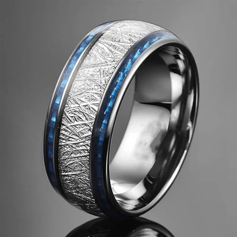 carbon-steel-ring-10mm-meteorite-simulation-and-blue-carbon-fiber-inlaid-wedding-ring-arc-wedding-ring-unisex-simple-style