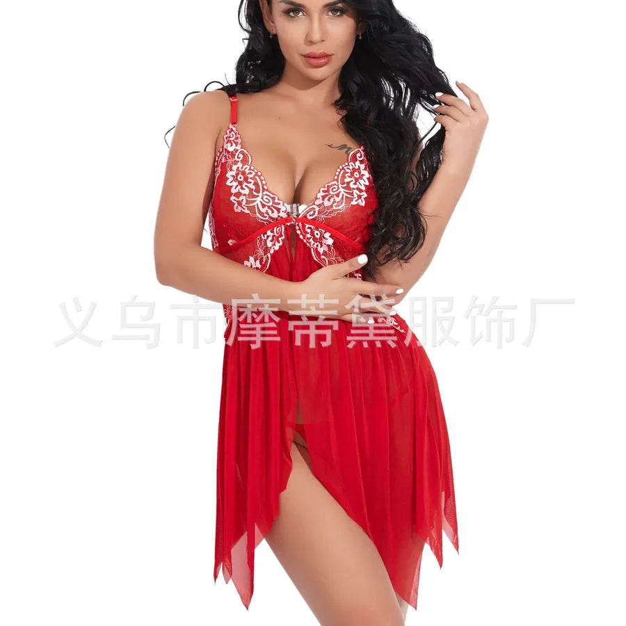 Women's Lady Sexy Solid Color Sexy Lingerie Sets Indoor Honeymoon Sexy Lingerie