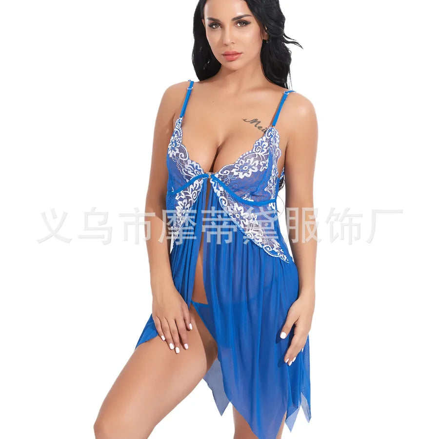 Women's Lady Sexy Solid Color Sexy Lingerie Sets Indoor Honeymoon Sexy Lingerie