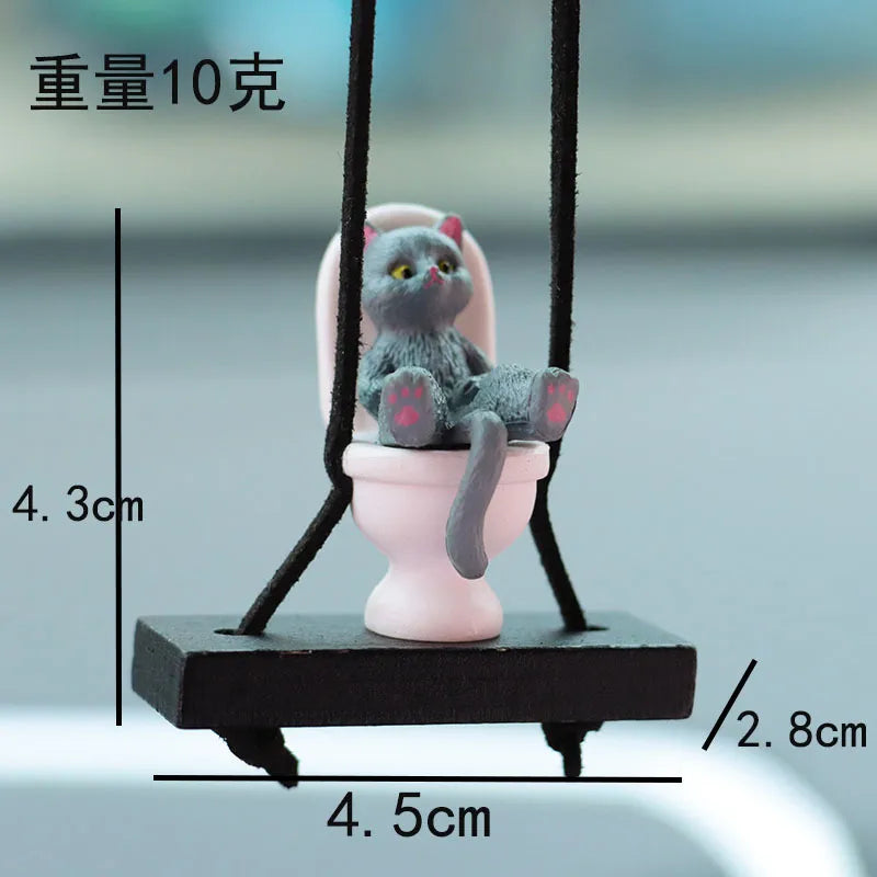 toilet-cat-car-rearview-mirror-hanging-ornament-automobile-interior-decoration-pendant-dangle-toy-pvc-material