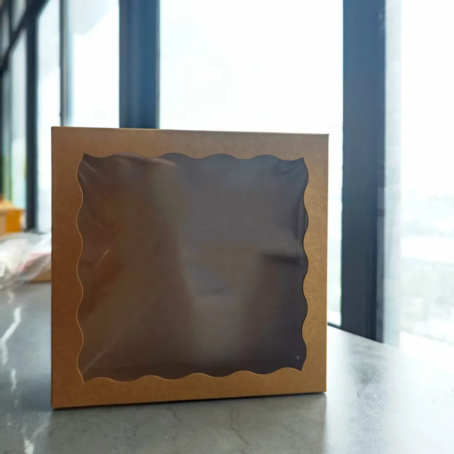 Transparent Window Birthday Party Wedding Gift Box Disposable Pastry Packaging Box Creative Custom Style Cake Takeaway Box