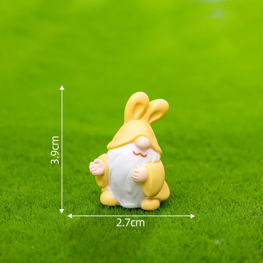 Cute Easter Cartoon Character Resin Ornament Perfect for Festive Home Decoration
