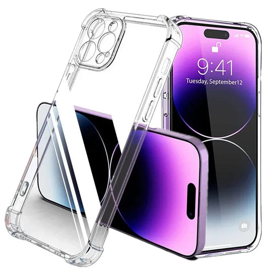 transparent-silicone-phone-case-for-iphone-16-14-pro-max-15-12-thickened-airbag-anti-fall-soft-cover-business-fashion-new-style