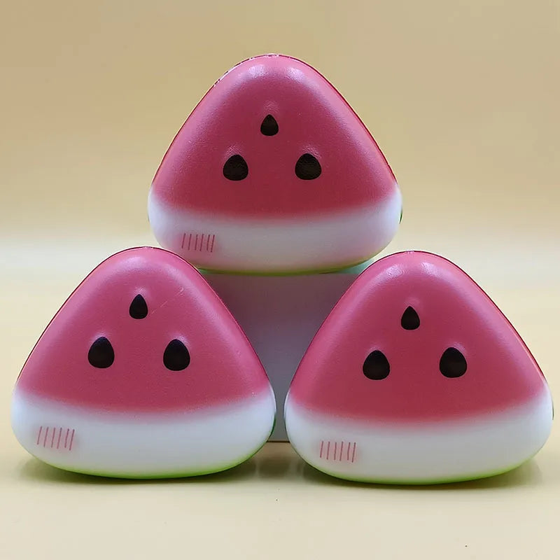 Trendy Watermelon Stress Relief Toy Slow Rebound Cartoon Decoration Creative Squeezable Leak Out Pressure Relief Item