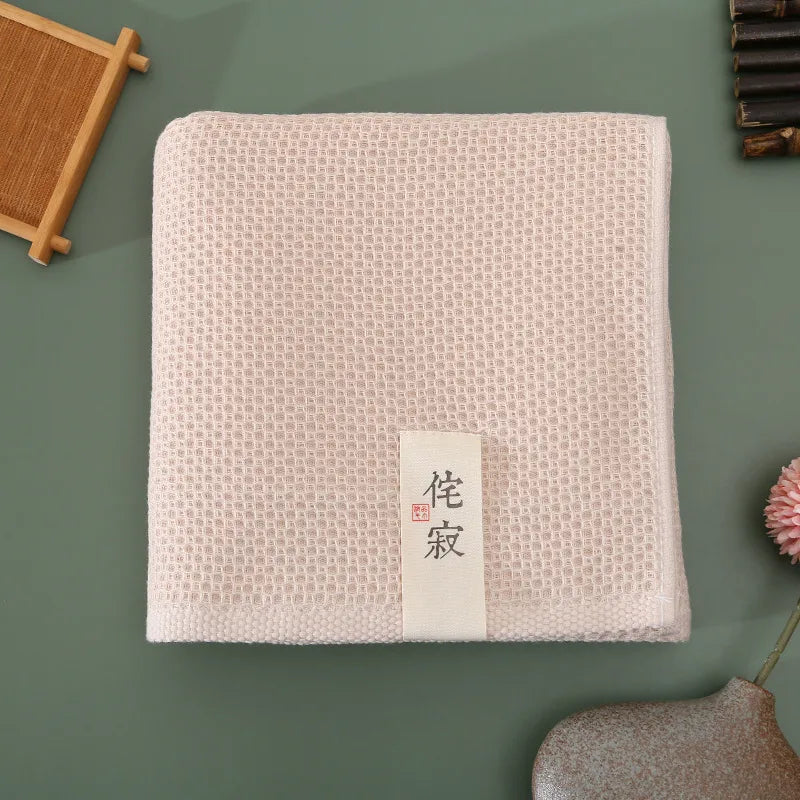 cotton-bath-towel-square-towel-waffle-honeycomb-gauze-japanese-style-hotel-pure-cotton-absorbent-soft-silent-culture