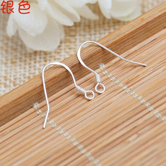 925-silver-plated-earring-hooks-pearl-dangle-earrings-handmade-jewelry-accessories-simple-style-electroplated-material