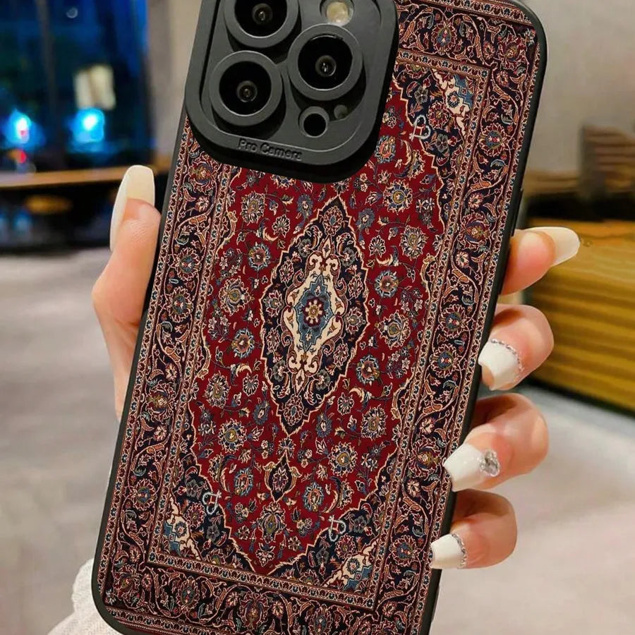 full-cover-red-flower-totem-design-mobile-phone-case-for-apple-iphone-16-pro-15-pro-max-14-13-12-11-eye-pattern-black-tpu-trendy-style